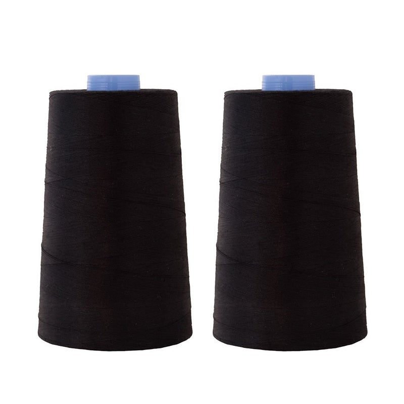Connecting Threads Essential Cotton Thread 5000 Yard Cone Set of 2 (Black) - Image 1